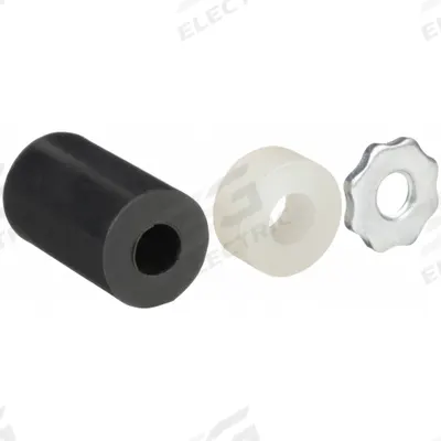 APPROVED VENDOR Bolt Hole Caster Expanding Sleeve Kit: 2 1/2 in Stem Lg, Carbon Steel, Rubber - Bolt-Hole Caster Expanding Sleeve Kits for Round Tubing