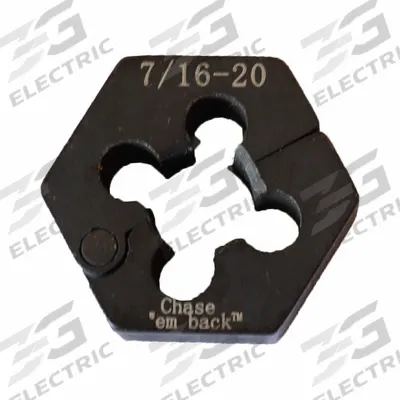 AME Automotive Rethread Die: Thread Repair Die, 1 in Overall Lg, 1 1/8 in Overall Wd - Wheel Stud Tools & Kits