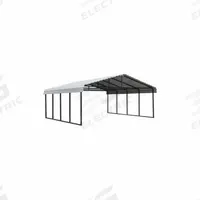 ARROW Arrow Carport,20x20 ft.,Eggshell: 20 ft Overall Lg, 20 ft Overall Wd, 7 ft Overall Ht, Steel (MPN CPH202007). Key specifications — Brand: ARROW; Roof Color: Eggshell; Frame Color: Black; Includes: Anchors.