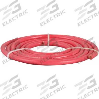 WESTWARD Battery Jumper Cable: 2 ga, 120 in Cable Lg, Red - Cut to Length Jumper Cables