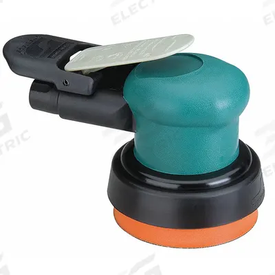 DYNABRADE Air Orbital Sander: 3 1/2 in Disc, Hook and Loop/Vinyl, 3/16 in Orbit, Non-Vacuum - Non-Vacuum Random Orbital Sanders