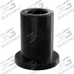 OILITE Flanged Sleeve Bearing: PEEK, 3/16 in Bore, 5/16 in OD, 1/2 in Overall Lg, Black, 10 PK (MPN PF-0305-04B). Key specifications — Brand: OILITE; Color: Black.