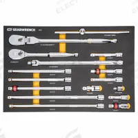 GEARWRENCH: Pear, Reversible, 4° Min Arc Swing (MPN 86522). Key specifications — attr1205598: Reversible; attr1205607: Pear; attr1205624: GEARWRENCH.
