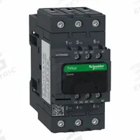 SCHNEIDER IEC Magnetic Contactor: Non-Reversing, 3 Poles, 3NO Contacts, 40 A, 24V AC Coil (MPN LC1D40AB6). Key specifications — Brand: SCHNEIDER; Integrated Surge Suppression: No.