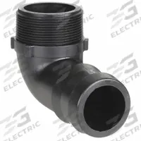 BANJO Barbed Hose Fitting: For 1 1/2 in Hose I.D., Hose Barb x NPT, 1-1/2 in x 1-1/2 in Fitting Size (MPN HB150-90). Key specifications — attr297231: Hose Barb x NPT; attr297233: Male x Male; attr297234: Hex; attr303817: BANJO.