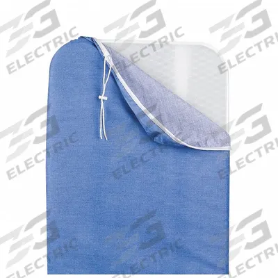 HOSPITALITY 1 SOURCE Ironing Board Cover: Drawstring, Blue, 55 in Overall Lg - Ironing Board Covers