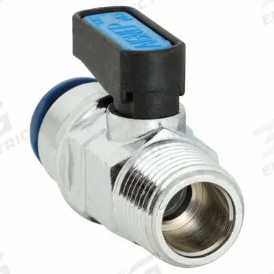 AIGNEP USA Manual Two-Way Ball Valve: 3/8 in, Nickel-Chrome Plated Brass, Straight - Mini Brass Ball Valves