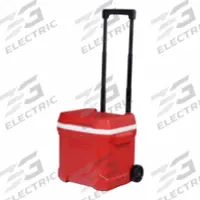 IGLOO Roller Chest Cooler: Red, 24 Cans, 16 qt Cooler Capacity, 1 day Ice Retention (MPN 00034812). Key specifications — Brand: IGLOO; Drain Plug: Not Included; Wheels Included (FILTER): Yes.