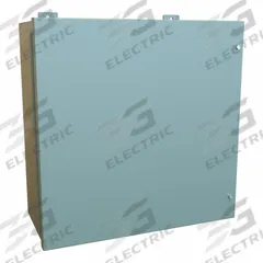 HAMMOND Enclosure: Steel, 20 in x 20 in x 9 in, NEMA 12, w/Panel, Solid Cover, Hinged (MPN 1418JD9). Key specifications — Brand: HAMMOND; Closure Method: Screws; Knockouts: Not Included.
