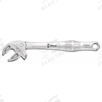 WERA Adjustable Wrench: Steel, Satin Chrome, 8 13/16 in Overall Lg, 3/4 in Jaw Capacity (MPN 05020101001). Key specifications — attr309359: Satin Chrome; attr324924: WERA; attr309358: Steel.