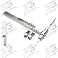 VON DUPRIN Surface Vertical Rod: 3 ft Max Door Wd, Chrome (MPN 9827NL 3 26D). Key specifications — attr1011860: Exit Device; attr1011837: VON DUPRIN; attr1011847: Surface Vertical Rod; attr1011858: Night Latch; attr1024139: Touchbar; attr1011835: Yes.