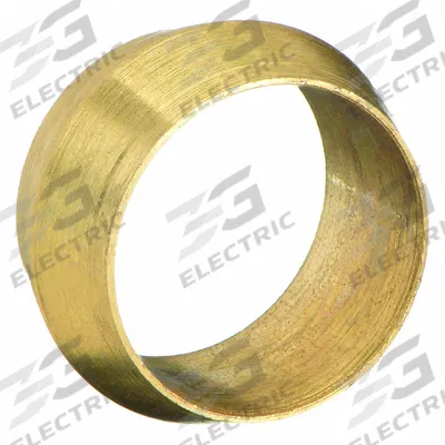 PARKER Compression Fitting Sleeve: 1/4 in OD Fitting Size, Compression, Brass - Standard Sleeve Brass Compression Fittings