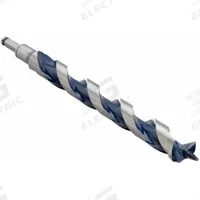 BOSCH Hybrid Drill Bit: 1 1/8 in Drill Bit Size, 17 1/2 in Overall Lg, Hex Shank, Carbon Steel (MPN NKLT18). Key specifications — attr255259: Hybrid Ship and Spur Auger; attr255260: Carbon Steel; attr255261: PTFE; attr277197: BOSCH.
