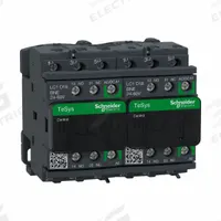 SCHNEIDER IEC Magnetic Contactor: Reversing, 3 Poles, 3NO Contacts, 18 A, 24V AC/48V AC Coil (MPN LC2D18BNE). Key specifications — Brand: SCHNEIDER; Integrated Surge Suppression: No; Nominal Coil Voltage @ 60Hz: 48V AC.