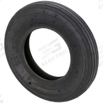 APPROVED VENDOR Replacement Tire: 3 25/32 in Tire Wd, Rubber, Ribbed, Tubeless Tire - Replacement Tires