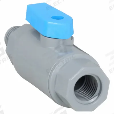 APPROVED VENDOR Manual Two-Way Ball Valve: 1/4 in, PVC, Straight, MNPT x FNPT - PVC Ball Valves