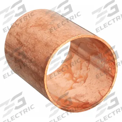 NIBCO Sweat Fitting Coupling: 2 in CTS x 2 in CTS, Cup x FTG, No Center Stop - Wrot Copper Tube Fittings