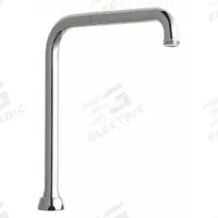 CHICAGO FAUCETS Spout: Spout, Arc, Swivel Spout, Brass, Polished Chrome, Laminar, 8 in Spout Reach (MPN HA8AJKABCP). Key specifications — Includes: Mounting Hardware; Product Type: Spout; Spout Style: Swivel; Body Material: Brass; Color/Finish: Polished Chrome; Brand: CHICAGO FAUCETS.