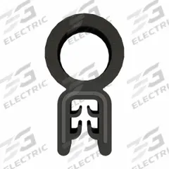FAIRCHILD Trim Seal: Top Bulb, 10 ft Overall Lg, Rubber Outer, Sponge Bulb, 9/16 in Leg Lg, Bottom (MPN 1359-50). Key specifications — Bulb Material: Sponge; Bulb Location: Bottom; Brand: FAIRCHILD; Color: Black; Outer Material: Rubber; Profile Shape: Top Bulb.