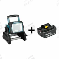 MAKITA Work Light Kit: LXT®, Work Light, 3,000 lm Max., 3 Modes, 14 1/4 in Max. Ht, 18V DC (MPN DML811 + BL1850B). Key specifications — attr1291275: 1 Battery, No Charger.