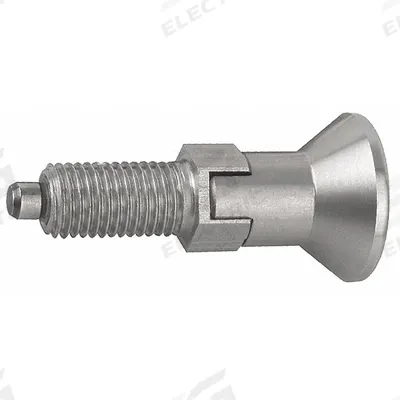 KIPP Indexing Plunger: Locking, SS, M10x1 Thread - Locking Pull-Knob Indexing Plungers