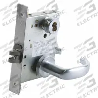 SCHLAGE Door Lockset: Storeroom Lever Locksets, Chrome, SFIC (MPN L9080BD 07A 626). Key specifications — Ligature Resistance: Not Ligature-Resistant; Brand: SCHLAGE; Lockset Function ANSI Code: F07; Visual Indicator Message: Locked/Unlocked; Lockset Style: L Athens; ADA Compliant: No; Finish: Satin Chromium-Plated : Forged Brass.