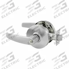 SARGENT Door Lockset: Office Lever Locksets, Chrome, ADA Compliant, Interchangeable Core (MPN 10XG05 LB 26D). Key specifications — attr1024149: Not Ligature-Resistant; attr1011488: SARGENT; attr1024446: F81; attr1011524: No Message; attr1011506: L Rose; attr1011485: Yes; attr1059461: Satin Chromium-Plated.