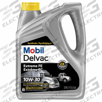 MOBIL Motor Oil: Synthetic, 1 gal Size, 10W-30 - Diesel Engine Oil