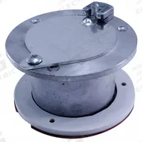 AMERICAN GARAGE DOOR SUPPLY Latching Exhaust Port: Aluminum, For 2 in Door Thick - Max (MPN EL52). Key specifications — Brand: AMERICAN GARAGE DOOR SUPPLY; Includes: Mounting Hardware; Material: Aluminum.