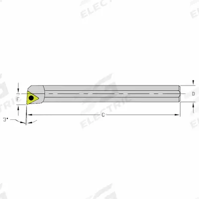 ULTRA-DEX USA Indexable Boring Bar: HM12Q STUPR3 (MPN 940-000-094) - Indexable Boring Bars