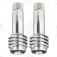 T&S BRASS Cartridge Spindle: Use with Hot/Cold Water, Brass, Chrome (MPN B-12K). Key specifications — For Water Temperature: Hot/Cold; Compatible Brand: T&S Brass; Product Type: Cartridge Spindle; Includes: Washer Screws; Material: Brass.
