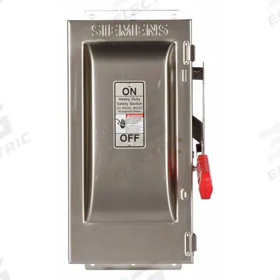Siemens Safety Switch: Non-Fusible, 30 A, Single Phase, 600V AC, 304 Stainless Steel - Non-Fusible Safety Switches