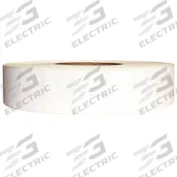 APPROVED VENDOR Barcode Printer Label: 1 1/4 in Label Wd, 1 in Label Ht, White, 1 in Core Dia. (MPN 60DY20). Key specifications — Brand: APPROVED VENDOR; Label Color: White; Perforation: Perforated; Adhesive Material: Permanent; Label Finish: Matte.