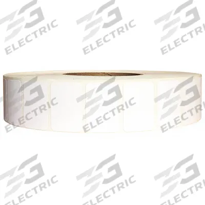 APPROVED VENDOR Barcode Printer Label: 1 1/4 in Label Wd, 1 in Label Ht, White - Desktop Direct Thermal Labels