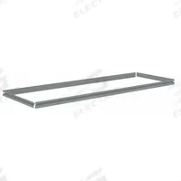 TENNSCO Shelf: 60 in x 24 in, 750 lb Load Capacity, Gray, Shelf (MPN ZBES-6024). Key specifications — Includes: (4) Beams; Shelf Configuration: Single Straight; Color: Gray; Frame Material: Steel; Brand: TENNSCO; Frame Finish: Zinc Plated; Product Type: Shelf.