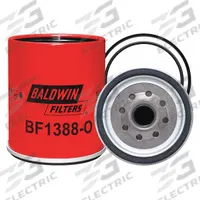 BALDWIN FILTERS Fuel Filter: Spin-On, 4 1/4 in Outside Dia, 1"-14 Thread Size, Cellulose, BF1388-O. Key specifications — attr1137520: BF1388-O; attr434022: BALDWIN FILTERS; attr427730: Cellulose; attr427731: O-Ring; attr1017112: Buses; attr1017113: R.V.I.