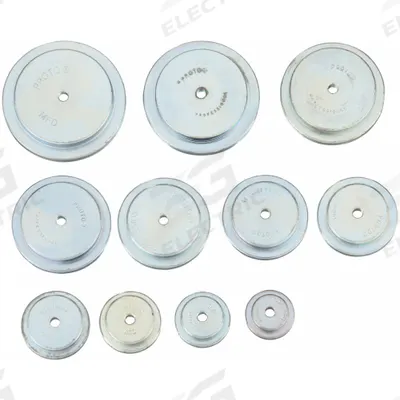 PROTO Step Plate Adapter Set: Gear and Bearing Pullers, 11 Pieces - Step Plates for Hollow Shaft Applications