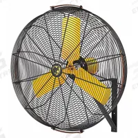 BIG ASS FANS Mounted Fan: 30 in Blade Dia, 120V AC, 1/3 hp Motor HP, Wall Mount, Non-Oscillating (MPN F-AE1-3001L13S34). Key specifications — Brand: BIG ASS FANS; Voltage: 120V AC; Number of Speeds: Variable; Fan Mounting Location: Wall; Oscillation: Non-Oscillating; Mounting Type: Bracket.