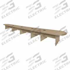 REGENCY Conference Table: Oval, Laminate/Melamine, Noble Oak, 288 in Overall Lg, 52 in Overall Wd (MPN LCTRT28852NO). Key specifications — attr987891: Slab Leg; attr987894: Laminate; attr987867: PVC; attr987857: REGENCY; attr987872: Laminate.