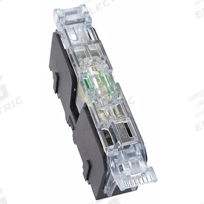 BUSSMANN Fuse Block Cover: For CC/Midget Fuse Class or Type, 600 V AC, Indicating - Indicating Fuse Block Covers