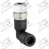 LEGRIS Push-Fit Elbow Fitting: 1/4 in OD x 1/8 in Pipe Size, Push-to-Connect x MNPT, Black, 10 PK (MPN 3129 56 11). Key specifications — Brand: LEGRIS.