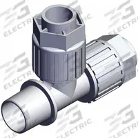 SMC High Purity Fitting: 3/4 in OD x 3/4 in OD x 3/4 in Pipe/3/4 in OD x 3/4 in OD x 4 in Pipe Size (MPN LQ3R5C-MN). Key specifications — Series: LQ3; Brand: SMC; Standards: RoHS6, RoHS10.