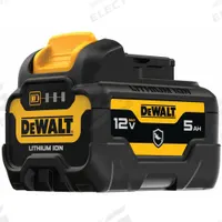 DEWALT Battery: 12V MAX*, 5 Ah, Battery Included, 12V DC (MPN DCB126G). Key specifications — attr1278107: Oil-Resistant.