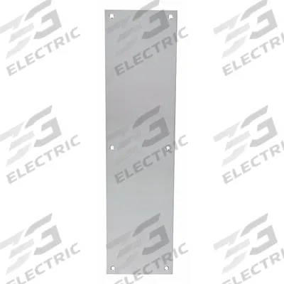 TRIMCO Door Push Plate: 3 1/2 in Wd, 15 in Ht - Standard Push Plates