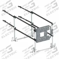 GARLOCK SAFETY SYSTEMS Guardrail: 6 ft x 42 in, 20 in Mid-Rail Ht, Permanent, Gray, Steel (MPN 449-004-600). Key specifications — Fold-Down Capable: No; Guardrail Component: Complete Fall Prevention System for Fixed Ladders; Material: Steel; Color: Gray; Includes: Modular Fit-Rite Components; Installation Type: Permanent; Brand: GARLOCK SAFETY SYSTEMS.