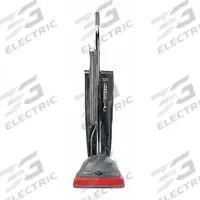 SANITAIRE Upright Vacuum Cleaner: 12 in Cleaning Path Wd, 120 cfm Air Flow, 12.2 lb Wt, Std, Bag (MPN SC679K). Key specifications — Color: Red; Vacuum Motor Type: Brushed; Includes Onboard Hose: Onboard Hose Not Included; Head Height Adjustment: 4-Position; Brand: SANITAIRE; Independent Brush Motor: No; Broad Combined Bag/Bagless & HEPA: Standard Bag Vacuum; Onboard Hose: No.