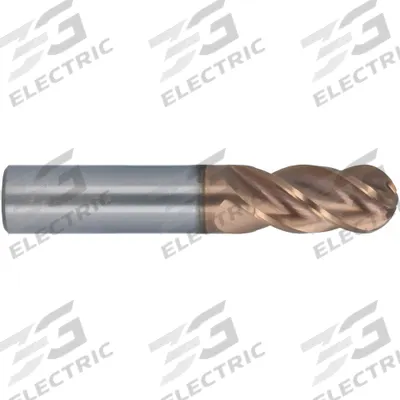 CLEVELAND Ball End Mill: Carbide, T-Max Coated, 7 Flute, 3/4" Mill Dia, 1-1/2" LOC - Fast-Cutting Carbide Ball End Mills for Stainless Steel & Super Alloys