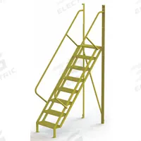 TRI-ARC Configurable Platform Ladder: 10.2 ft Overall Ht, 30 in Overall Wd, 20 in Overall Dp, Steel (MPN UCL5008242). Key specifications — Material: Steel; Color: Yellow; Brand: TRI-ARC.