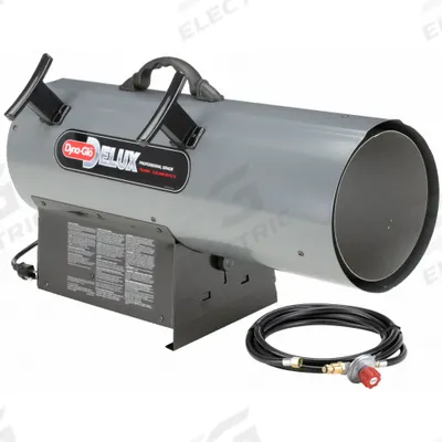 DYNA-GLO Portable Gas Torpedo Heater: 125,000 BtuH Heating Capacity Output - Direct-Fired Portable Gas Torpedo Heaters