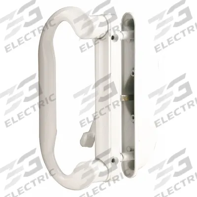 PRIME-LINE Sliding Door Lock: 1 3/4 in Lg, 1 3/4 in Wd - Recessed Handles for Sliding Doors